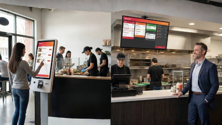 Faster Service with SavorQ’s Self-Ordering Kiosk UK