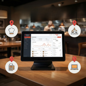 Flexible Menu Control for Each Location through multilocation POS system